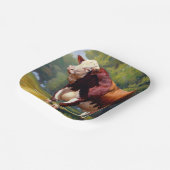 ヘレフォードブル ペーパープレート (傾斜あり)