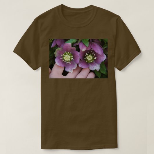 ヘレボア黒花薬草3 Tシャツ (デザイン正面)