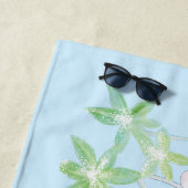 ヘレボラス・ニジェール・クリスマスバラ ビーチタオル (インサイチュ)