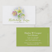 ヘレボルスの花の芸術の農場の名刺 名刺 (正面/裏面)