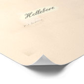 ヘレボレスとカーネーション ポスター (角)