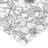 ヘレボレスの白黒 テーブルクロス (アングル)