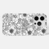 ヘレボレスの白黒 Case-Mate iPhoneケース (裏面 (横))