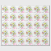 ヘレボレ結婚スの水彩画のラップ ラッピングペーパー (フラット)