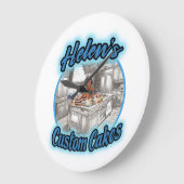 ヘレンのカスタム ラージ壁時計 (傾斜)