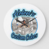 ヘレンのカスタム ラージ壁時計 (正面)