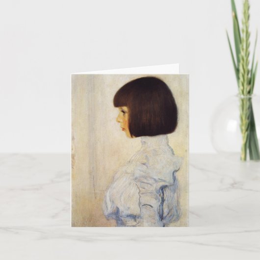 ヘレンのクリムトのメッセージカードのグスタフのクリムトのポートレート カード (正面)