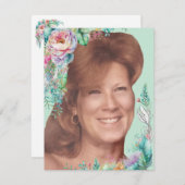 ヘレンの顔カードに詩を添えて サンキューカード (正面/裏面)