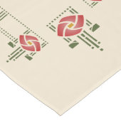 ヘレンの養育関係のばら色のフリーズのステンシル ロングテーブルランナー (コーナー)