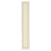 ヘレンの養育関係のイチョウのボーダーステンシル ロングテーブルランナー (正面)