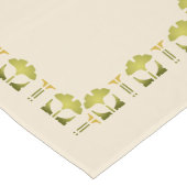 ヘレンの養育関係のイチョウのボーダーステンシル ロングテーブルランナー (コーナー)