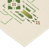 ヘレンの養育関係の草原のステンシル ショートテーブルランナー (コーナー)