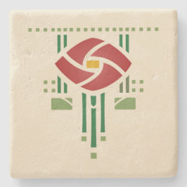 ヘレンの養育関係の"ばら色のフリーズ" ストーンコースター