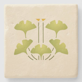 ヘレンの養育関係の"イチョウ" ストーンコースター