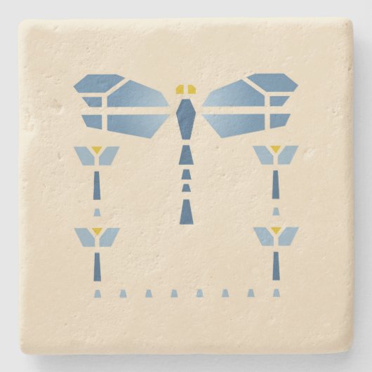 ヘレンの養育関係の"トンボ" ストーンコースター (正面)