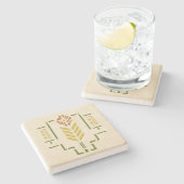 ヘレンの養育関係の"収穫" ストーンコースター (横)