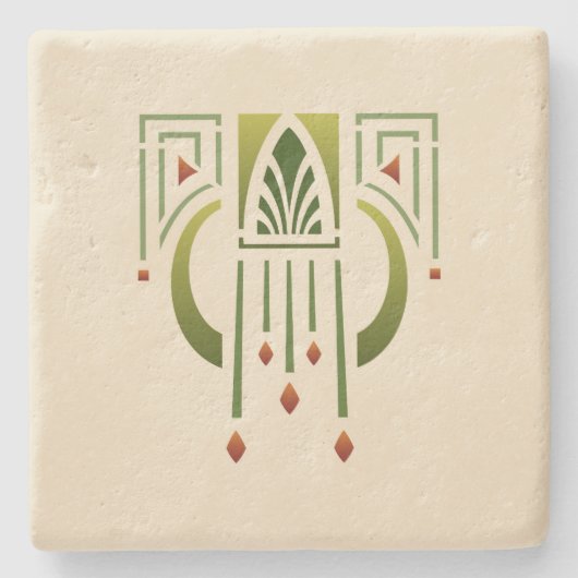 ヘレンの養育関係の"芸術および技術のペンダント" ストーンコースター (正面)