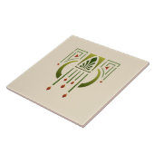 ヘレンの養育関係の"芸術および技術のペンダント" タイル (側面)