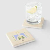 ヘレンの養育関係の"草原" ストーンコースター (横)