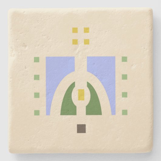 ヘレンの養育関係の"草原" ストーンコースター (正面)