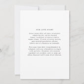 ヘレンクラシックエレガントウェディング 招待状 (裏面)