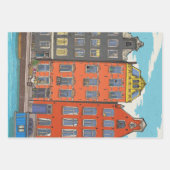 ヘレングラハチカナルアムステルダムオランダ ラッピングペーパーシート (正面2)