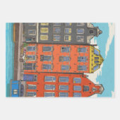 ヘレングラハチカナルアムステルダムオランダ ラッピングペーパーシート (正面)