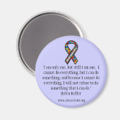 ヘレンケラーと自閉症マグネットことわざ マグネット (正面/裏面)