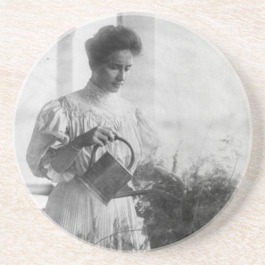 ヘレンケラーウォーターリングプラントポートレート コースター (正面)