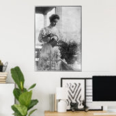 ヘレンケラーウォーターリングプラントポートレート ポスター (ホームオフィス)