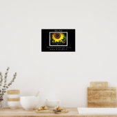 ヘレンケラーサンフラワー引用文 ポスター (キッチン)