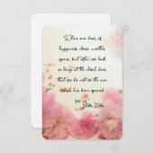 ヘレンケラー引用文オンハピネスフラットカード (正面/裏面)