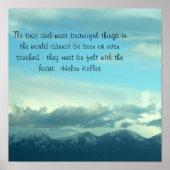 ヘレンケラー引用文モンタナスカイポスター ポスター (正面)