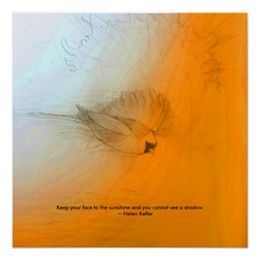 ヘレンケラー引用文 ポスター (正面)