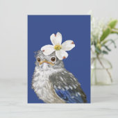 ヘレンザベビーブルーバードフラットカード サンキューカード (スタンド正面)