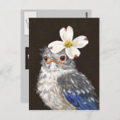 ヘレンベビーブルーバードハガキ付き ポストカード (正面/裏面)