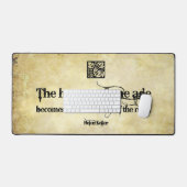 ヘレン感動的ケラー引用文ヘレジー デスクマット (キーボード&マウス)