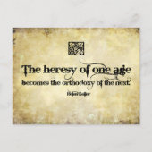 ヘレン感動的ケラー引用文ヘレジー ポストカード (正面)