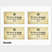 ヘレン感動的ケラー引用文ヘレジー 長方形シール (シート)