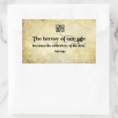 ヘレン感動的ケラー引用文ヘレジー 長方形シール (バッグ)