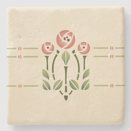 ヘレン養育関係の"グラスゴーは上がりました" ストーンコースター (正面)