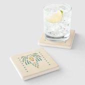 ヘレン養育関係の"Pinecone " ストーンコースター (横)