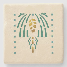 ヘレン養育関係の"Pinecone " ストーンコースター