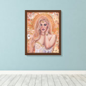 ヘレン・オブ・トロイ・ゴールデン・アートbyルネ・ラボイエ キャンバスプリント (インサイチュ (ウッドフロア))