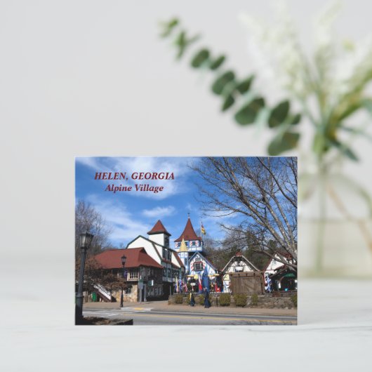 ヘレン，グルジアアルパインビレッジハガキ ポストカード (スタンド正面)