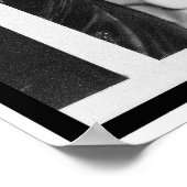 ヘレン・ケラーポートレートが彫像に触れる ポスター (角)