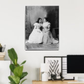 ヘレン・ケラーポートレートとアン・サリヴァン ポスター (ホームオフィス)