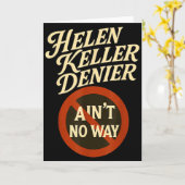 ヘレン・ケラー否定派なんてありえない ヴィンテージ・ミーム カード (黄色い花)