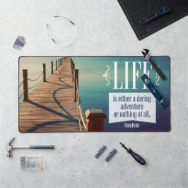 ヘレン・ケラー感動的引用文「アドベンチャー」 デスクマット