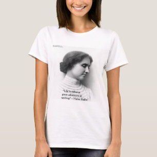 ヘレン・ケラー「人生は冒険」名言ギフト Tシャツ